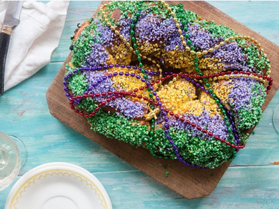 Craving king cake? Find it at <a href="https://everout.com/events/mardi-gras-bayou-pop-up/e22187/" target="_blank" rel="noopener" data-cke-saved-href="https://everout.com/events/mardi-gras-bayou-pop-up/e22187/">Doyle's Public House</a> or <a href="https://everout.com/events/mardi-gras-weekend-2020-at-geaux-brewing/e21941/" target="_blank" rel="noopener" data-cke-saved-href="https://everout.com/events/mardi-gras-weekend-2020-at-geaux-brewing/e21941/">Geaux Brewing</a>.