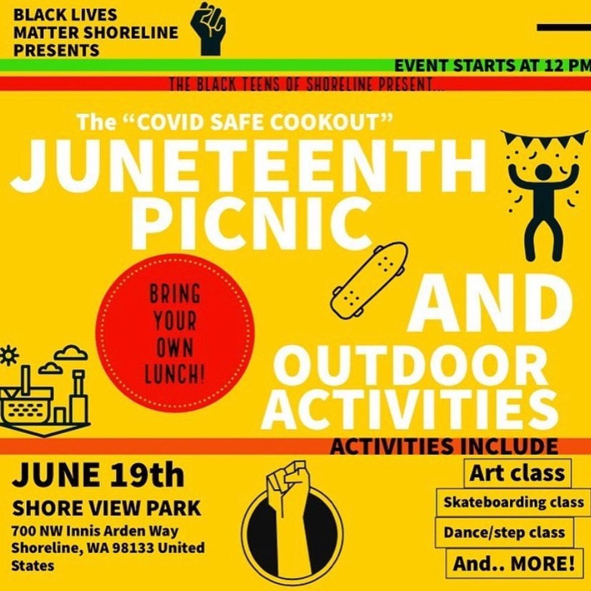 Juneteenth Picnic at Shoreview Park in Seattle, WA - Friday, June 19 ...