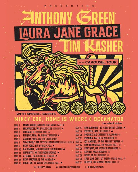 Anthony Green, Laura Jane Grace, and Tim Kasher: Carousel Tour 