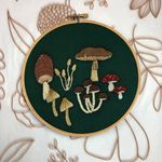 Embroidered Mushrooms: Monster