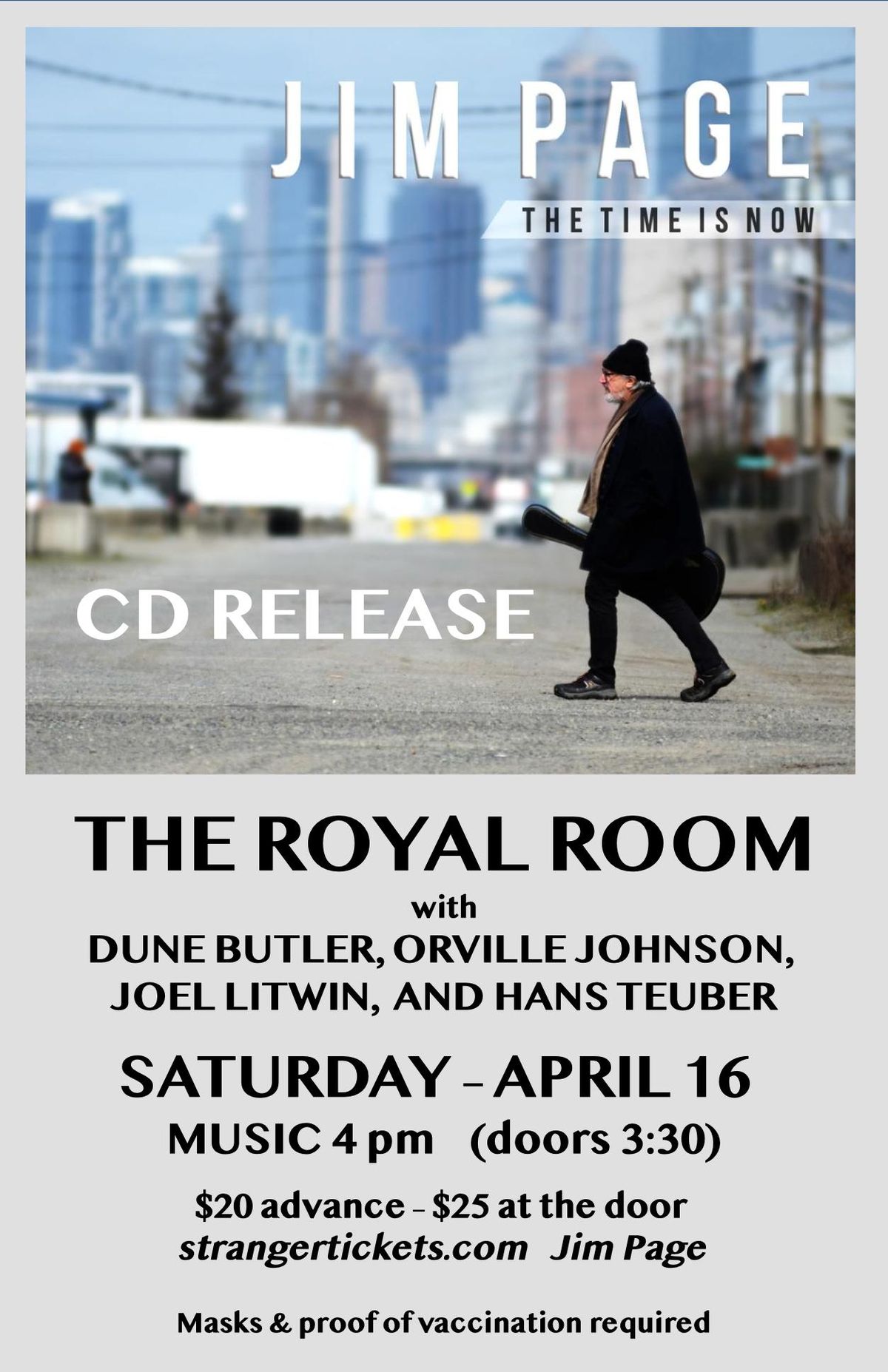 Jim Page (THE TIME IS NOW Album Release) at The Royal Room