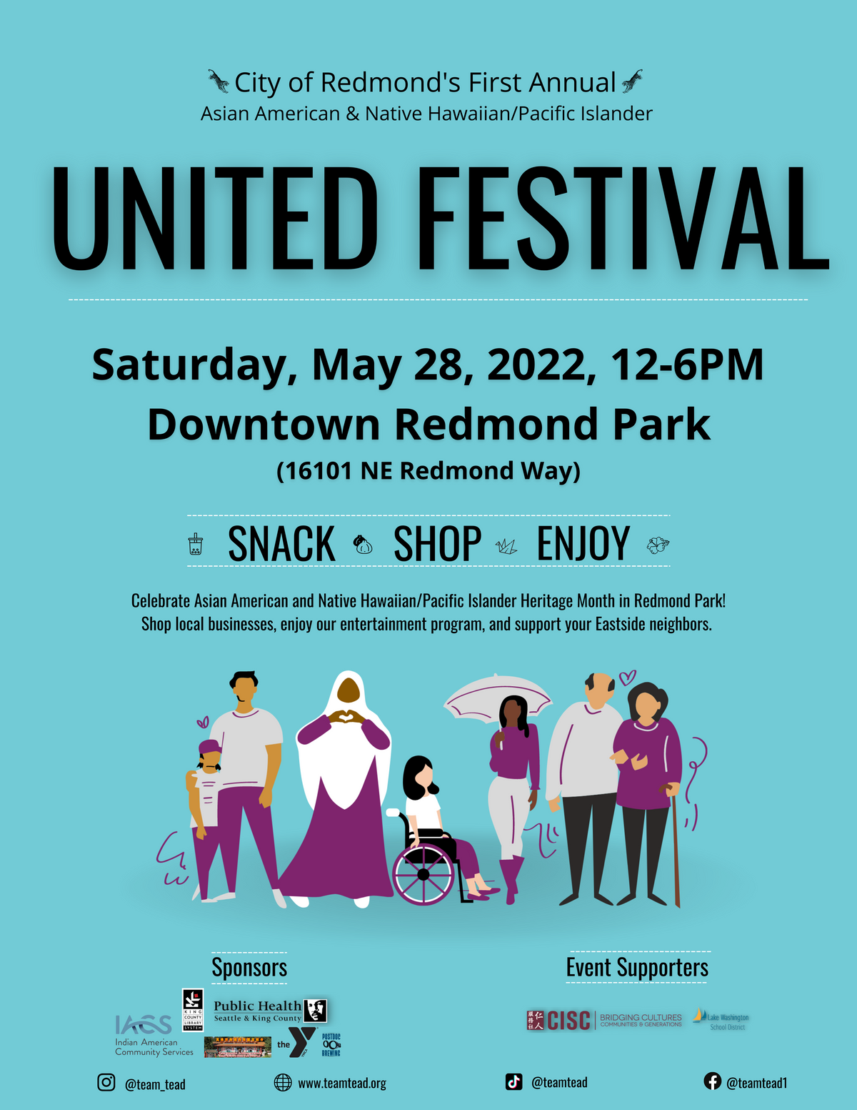 United Festival at Redmond Downtown Park in Redmond, WA Saturday, May
