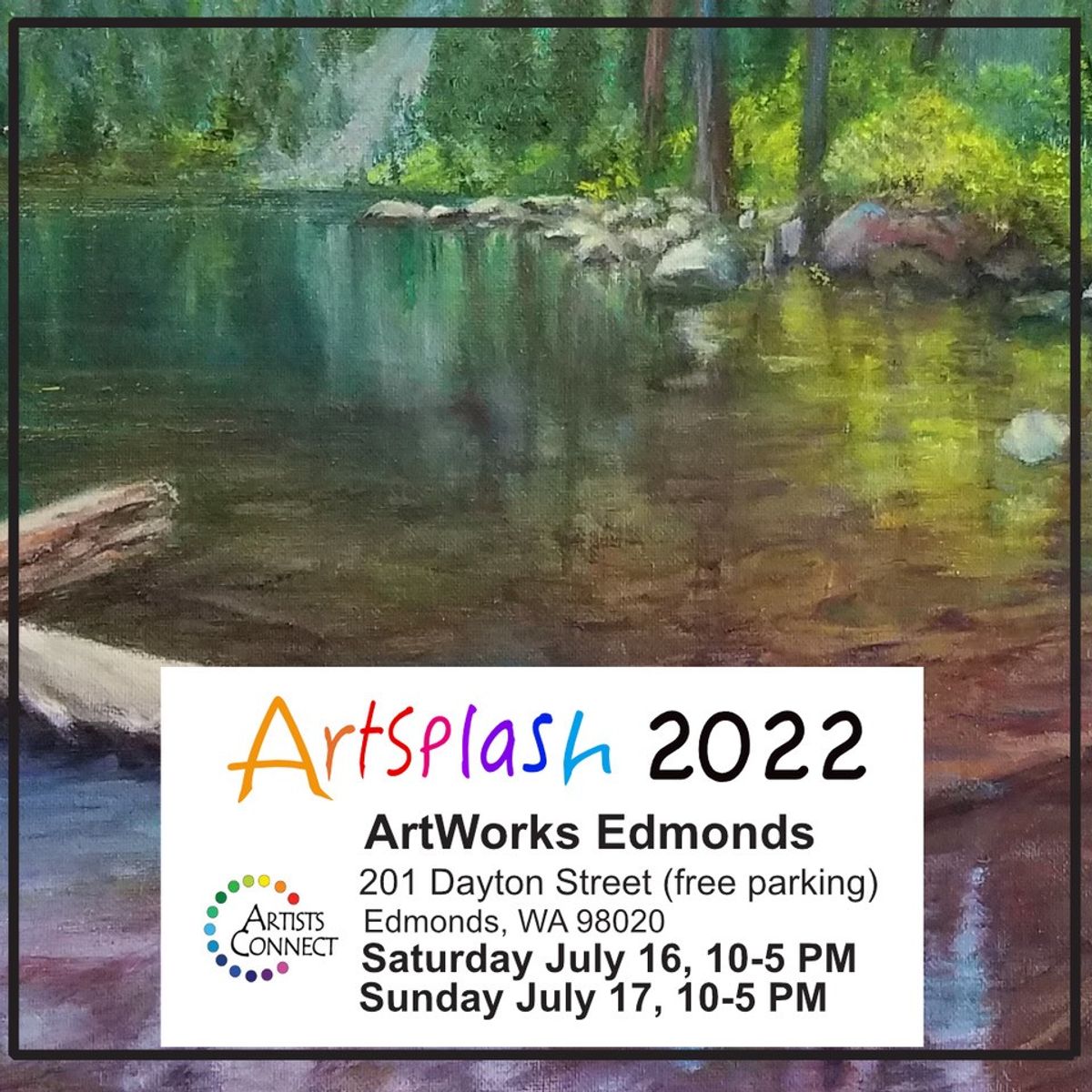 Edmonds ARTSplash Art Show at ArtWorks Building in Edmonds, WA Every