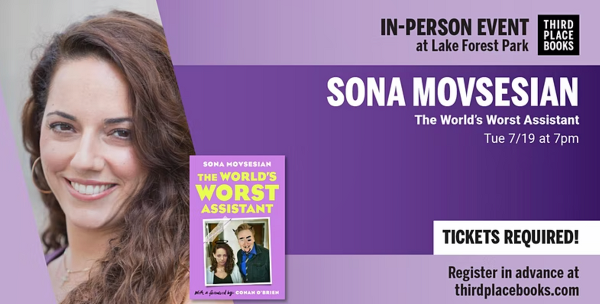 Sona Movsesian at Third Place Books Lake Forest Park in Lake Forest