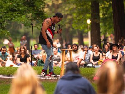 <a href="https://everout.com/portland/events/kickstand-comedy-in-the-park/e120344/">Kickstand Comedy</a> kicks off another summer of their popular Comedy in the Park series.