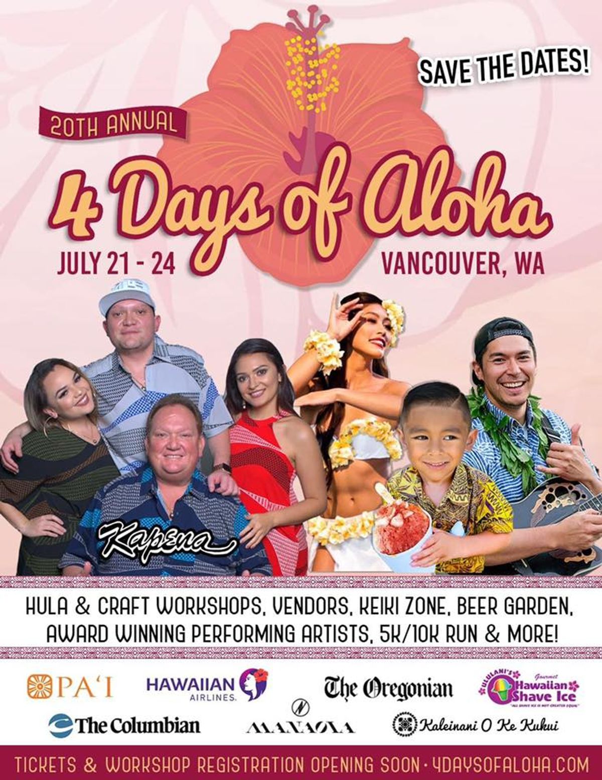 4 Days of Aloha at Esther Short Park in Vancouver, WA - Multiple dates ...