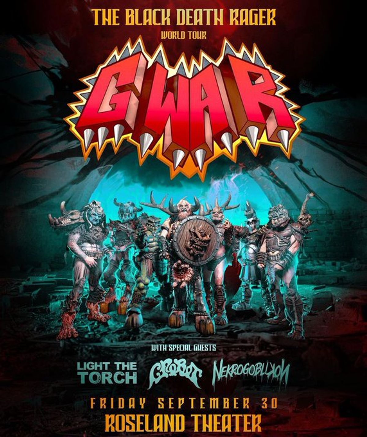 Gwar: The Black Death Rager World Tour at Roseland Theater in Portland ...