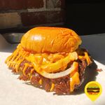 Crispy Onion Oklahoma Burger: Lo's Burgers (part of Portland Mercury’s Burger Week 2022)