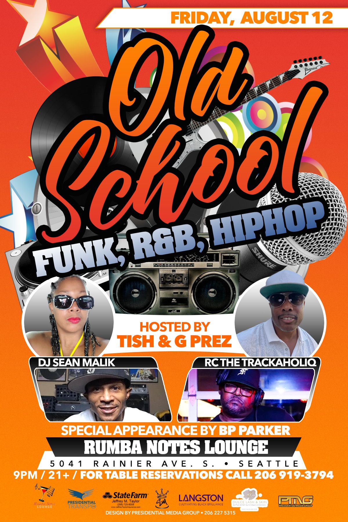 Old School Funk, R&B, and Hip-Hop Night with Tish & G. Prez at