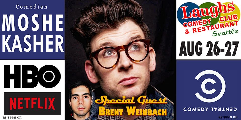 Moshe Kasher at Laughs Comedy Club in Seattle, WA - Every day, through Aug  27 - EverOut Seattle