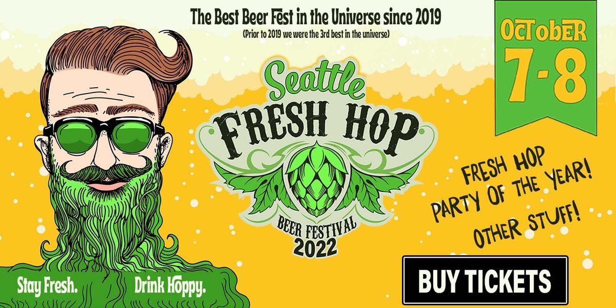 Seattle Fresh Hop Beer Festival 2022 at Magnuson Park Hangar 30 in