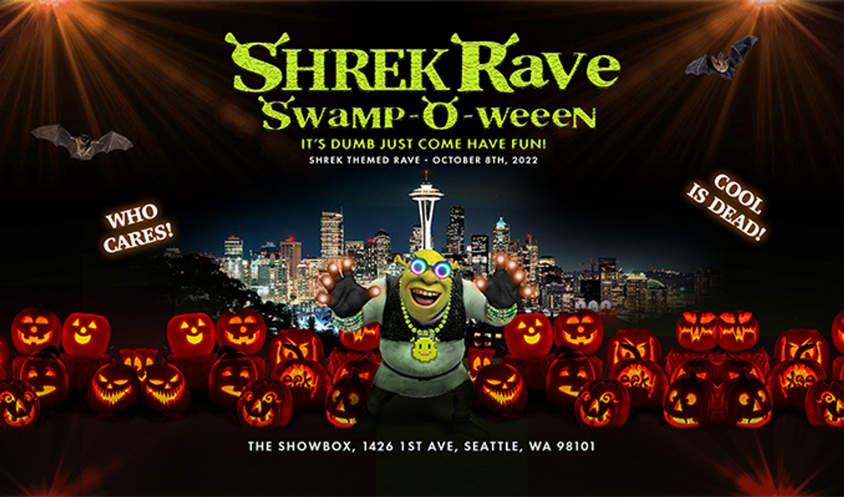 Shrek Rave SwampOWeeen at The Showbox in Seattle, WA Saturday