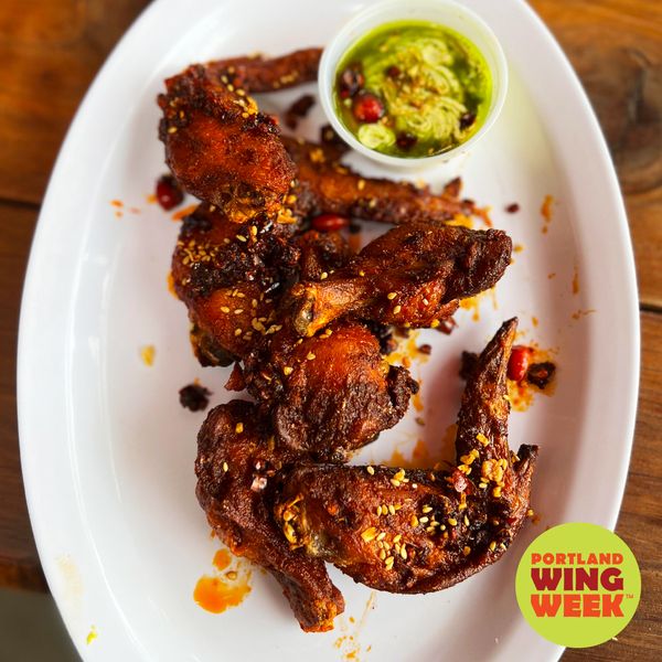 Smoked and Fried Chicken Wings at Big's Chicken in Portland, Oregon ...