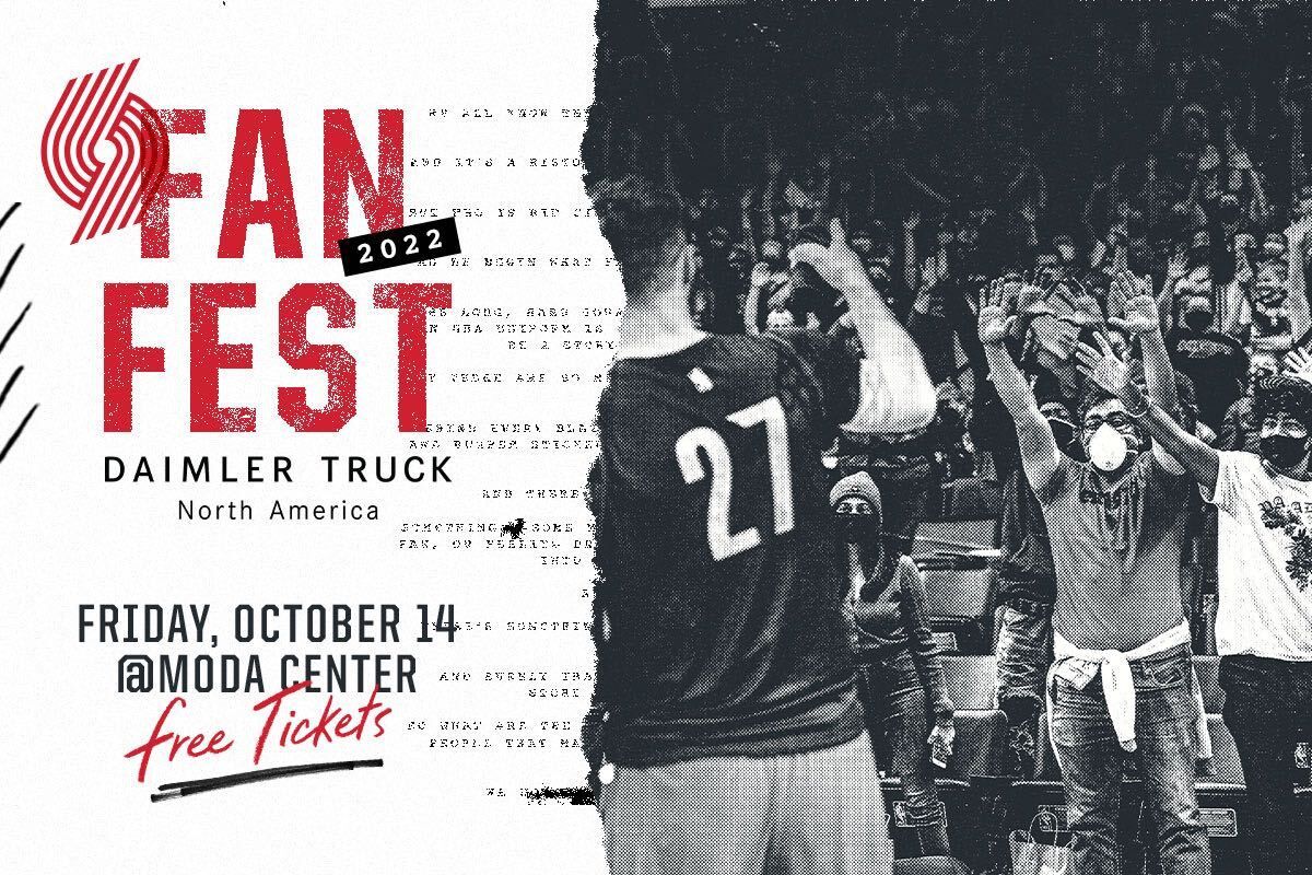 Trail Blazers Fan Fest at Moda Center in Portland, OR Friday, October