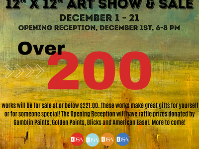 12" x 12 " Art Show and Sale