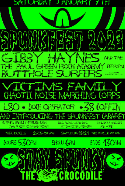 Spunk Fest 2023 Gibby Haynes And The Paul Green Rock Academy Victims