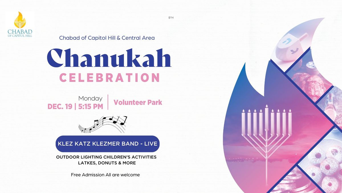 Grand Menorah Lighting and Celebration at Volunteer Park at Volunteer