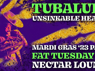 2023 Mardi Gras Party with Tubaluba and Unsinkable Heavies