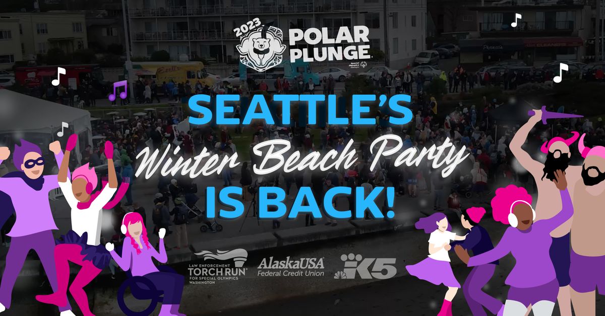 Seattle Polar Plunge at The Alki Bathhouse in Seattle, WA Saturday, February 25, 2023