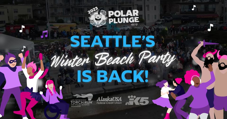 Seattle Polar Plunge at The Alki Bathhouse in Seattle, WA Saturday