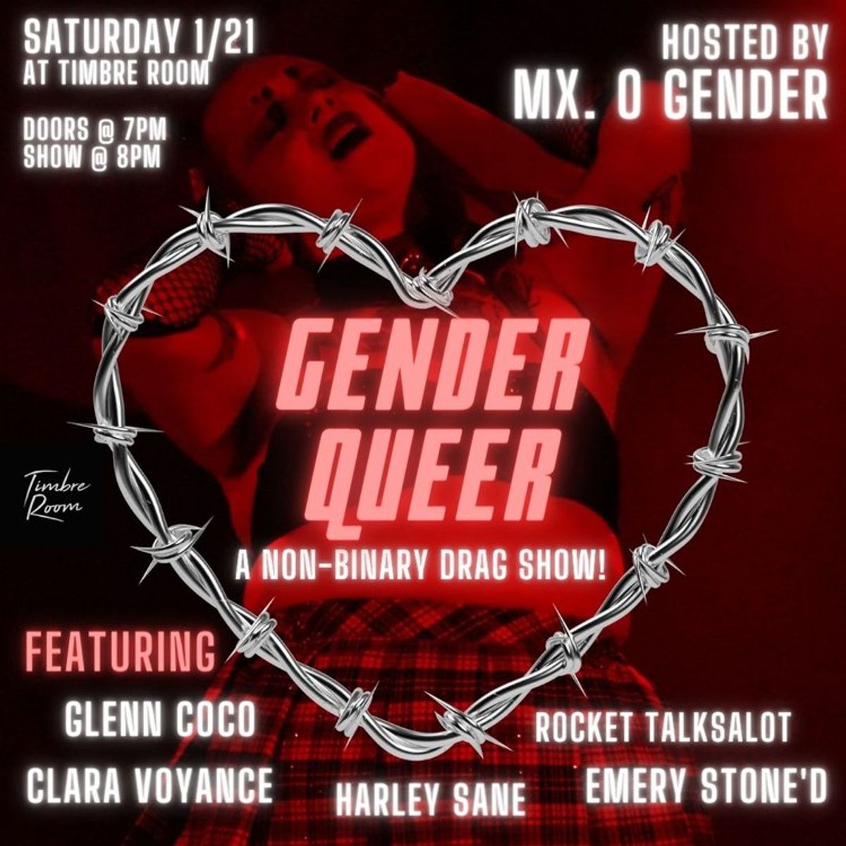 Genderqueer A Non Binary Drag Show At Timbre Room In Seattle Wa Sat 