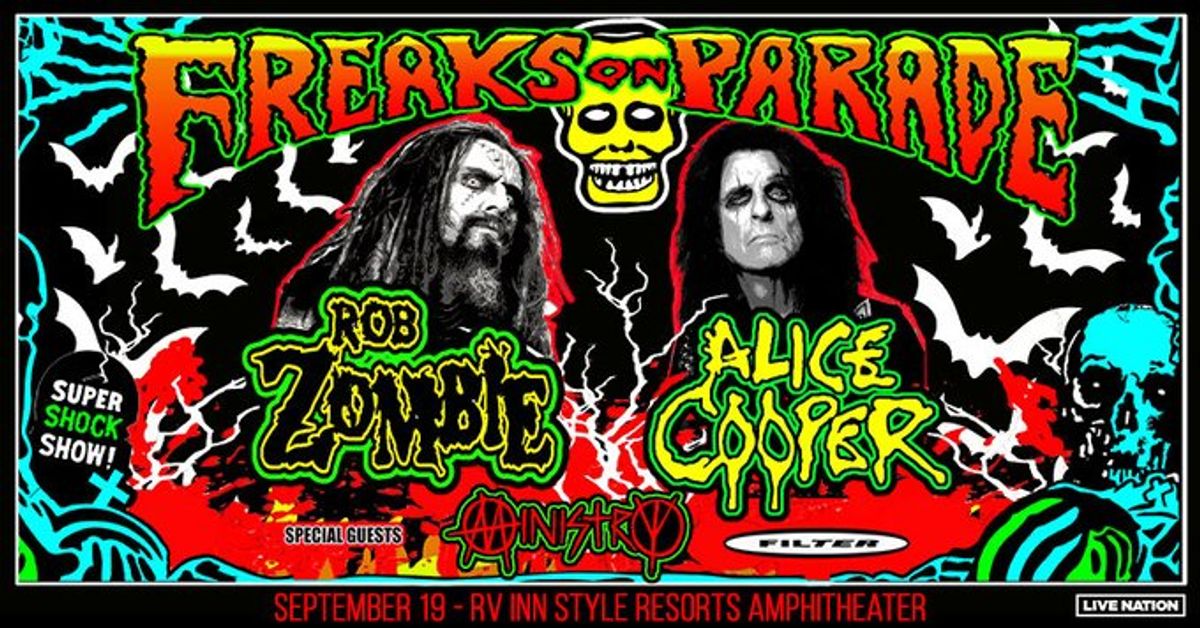 Rob Zombie & Alice Cooper Freaks On Parade Tour at RV Inn Style