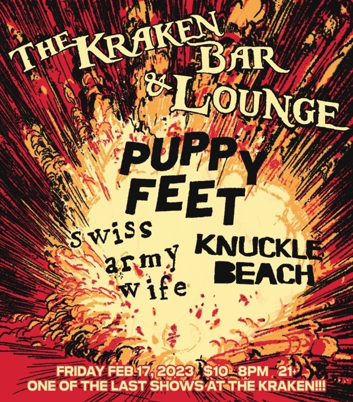 Puppy Feet, Swiss Army Wife, and Knuckle Beach at The Kraken Bar & Lounge in Seattle, WA