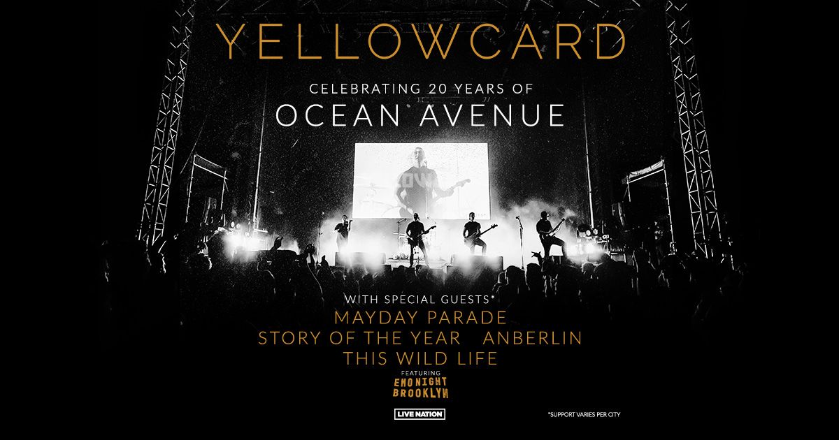 Yellowcard Celebrating 20 Years of Ocean Avenue at WaMu Theater in