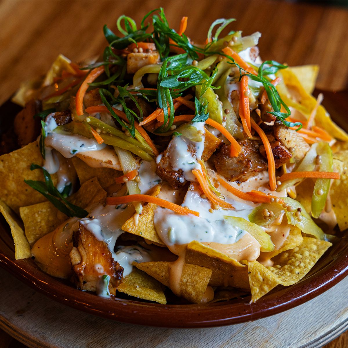 Buffalo Chicken Nachos at Half Shell in Seattle, WA - Multiple dates ...