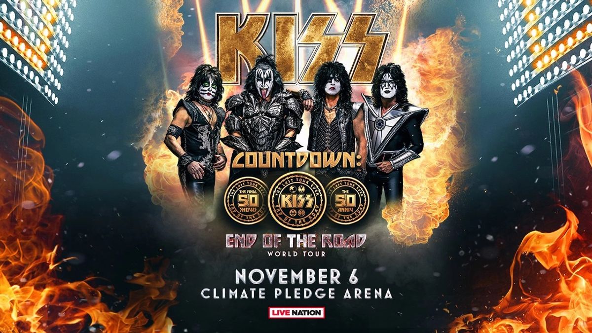 kiss end of the road tour poster 2023