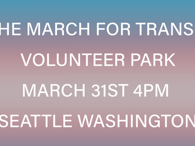March for Trans Lives