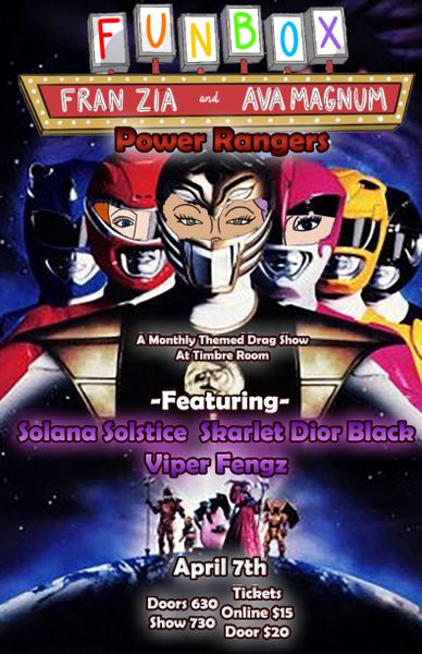 Funbox: Power Rangers at Timbre Room in Seattle, WA - Friday, April 7 ...