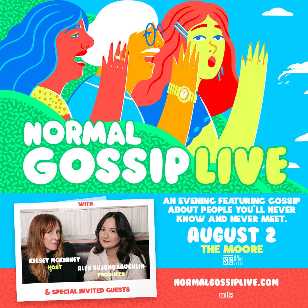 Normal Gossip at Moore Theatre in Seattle, WA Wednesday, August 2