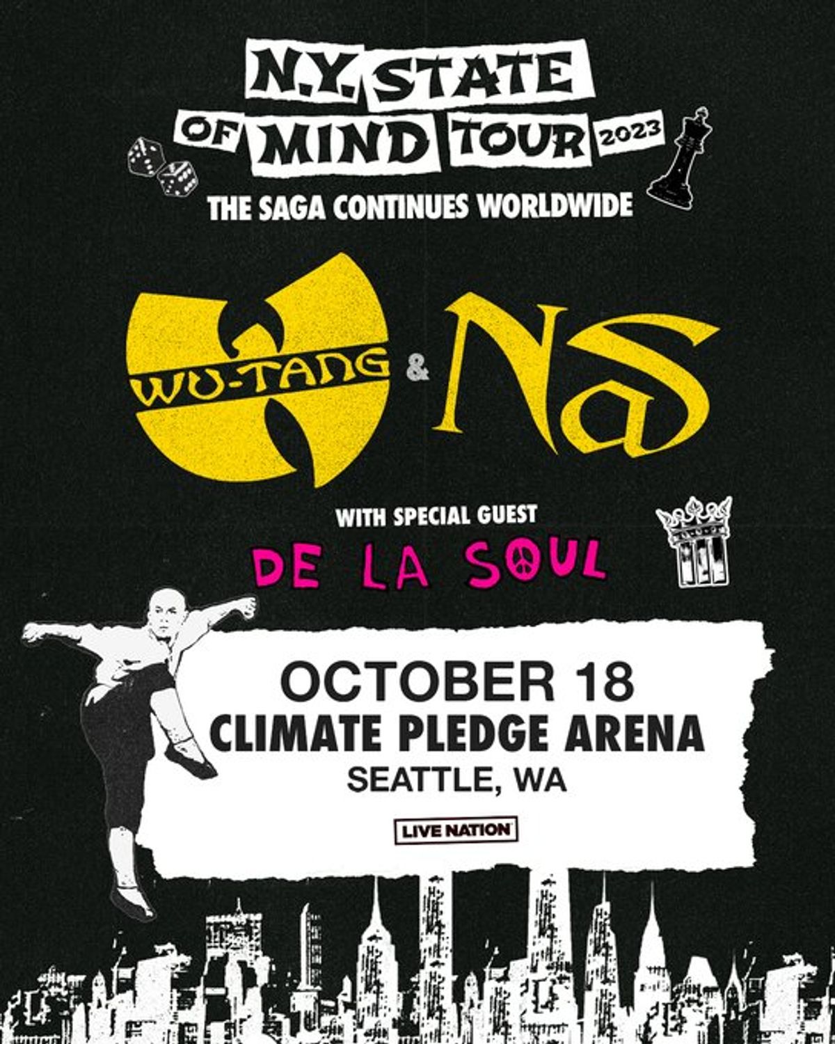 WuTang Clan & Nas NY State Of Mind Tour with De La Soul at Climate
