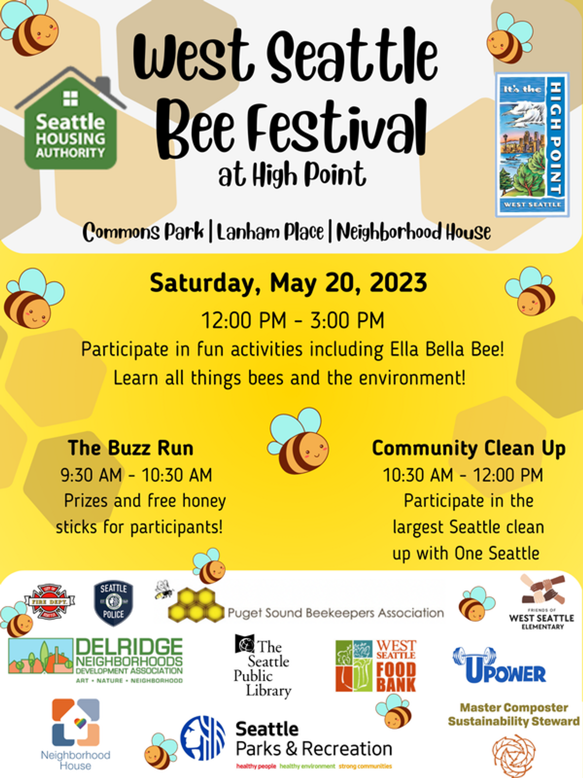 2023 West Seattle Bee Festival Saturday, May 20, 2023 EverOut Seattle