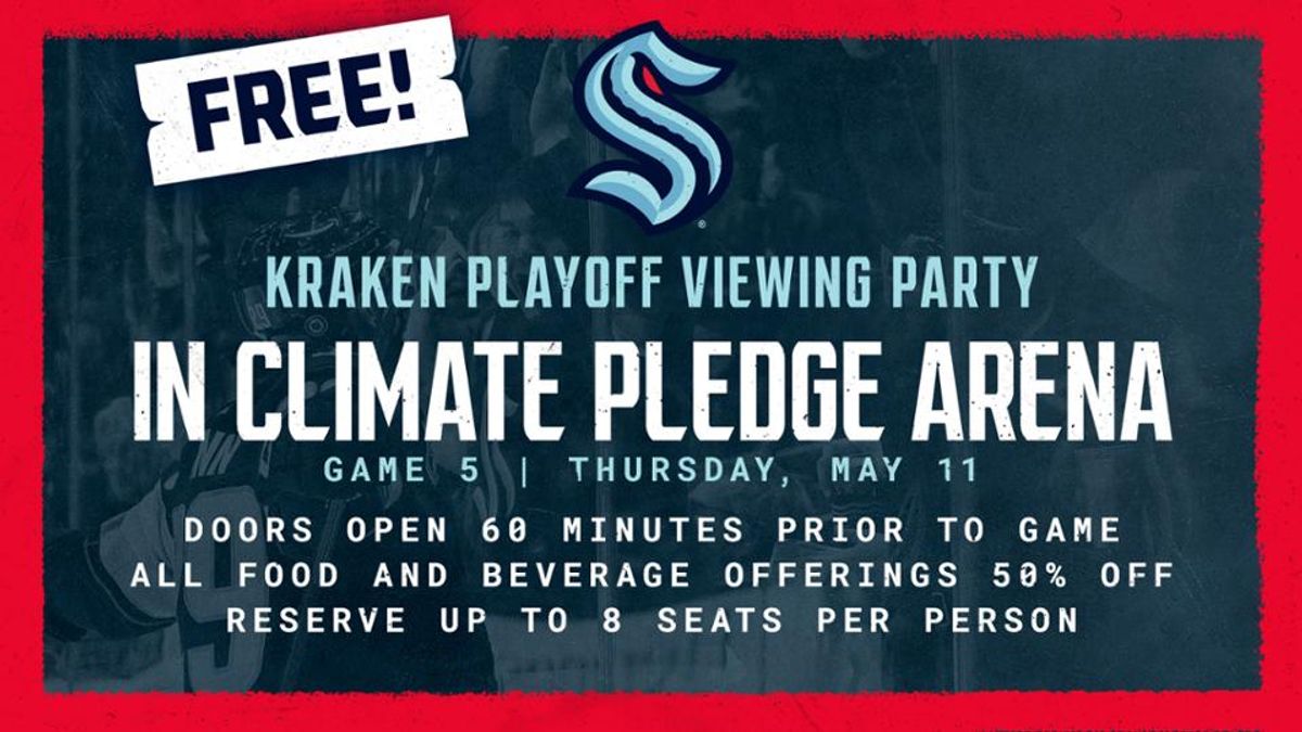 Game 5 watch party: Seattle Kraken vs. Dallas Stars – Climate Pledge Arena