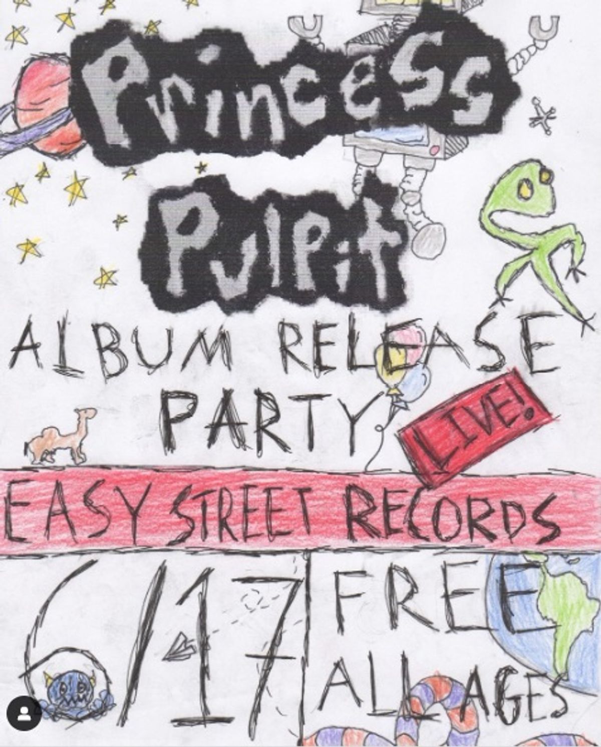 Princess Pulpit: Album Release Party at Easy Street Records at Easy ...