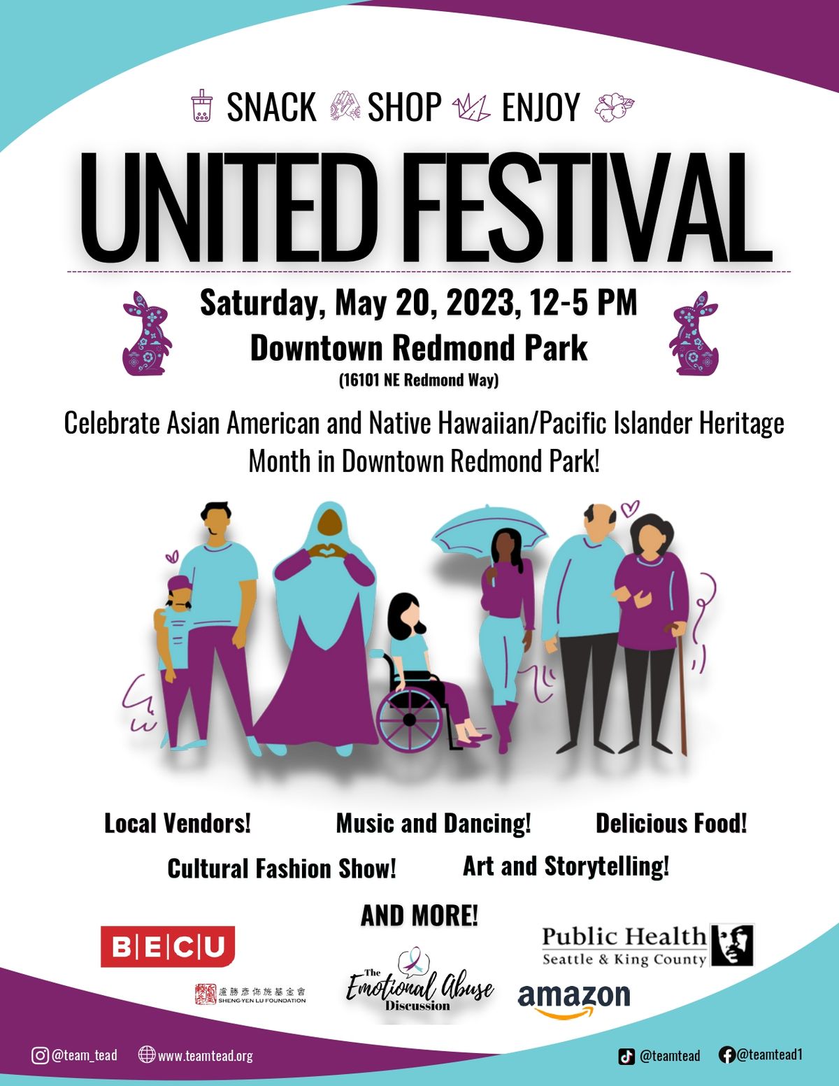 United Festival at Redmond Downtown Park in Redmond, WA Saturday, May