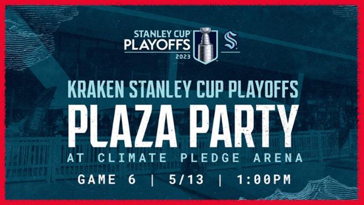 Kraken Playoffs Plaza Party at Climate Pledge Arena in Seattle, WA