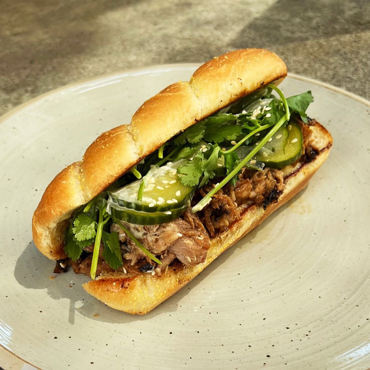Shoyu Pork Sandwich at Laurelhurst Market Butcher Shop & Restaurant in