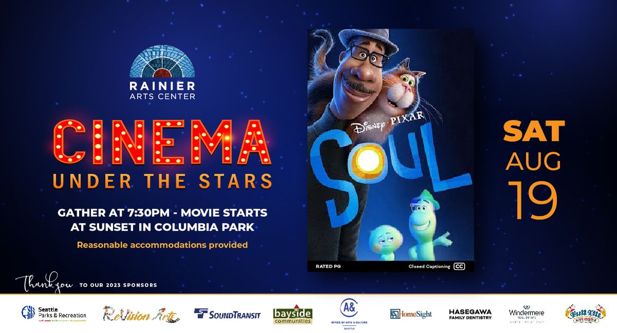 Cinema Under the Stars: Soul at Columbia Park in Seattle, WA - Saturday,  August 19, 2023 - EverOut Seattle