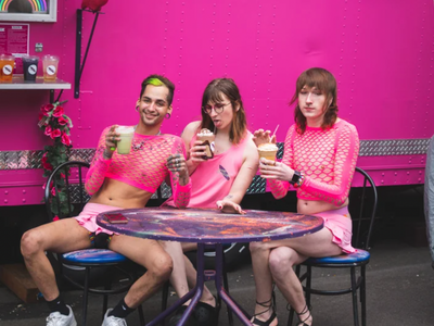 Enjoy coffee and vegan fare served by the "himbos, thembos, and flirts" of the "queer as fuck" espresso stand <a href="https://everout.com/portland/locations/speed-o-cappuccino/l41536/">Speed-O Cappuccino</a>.