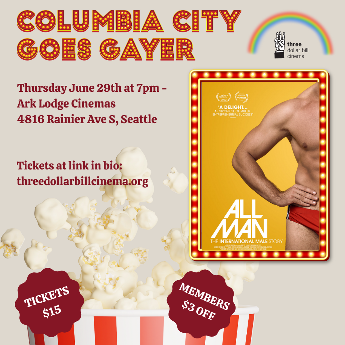 ALL MAN: The International Male Story at Ark Lodge Cinemas in Seattle