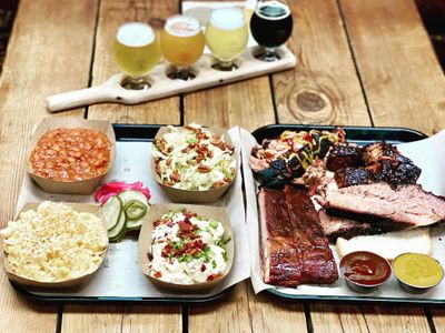 Your dad will be bowled over by the combination of <a href="https://everout.com/portland/locations/lawless-barbecue/l41491/">Lawless BBQ</a>'s smoked meats and <a href="https://everout.com/portland/locations/little-beast-beer-garden/l19815/">Little Beast Brewing</a>'s beer.