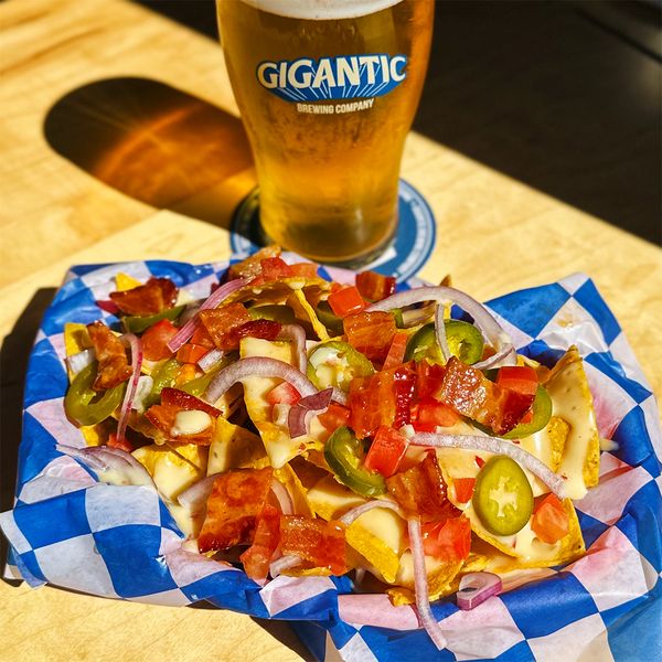 Sriracha Candied Bacon Nachos