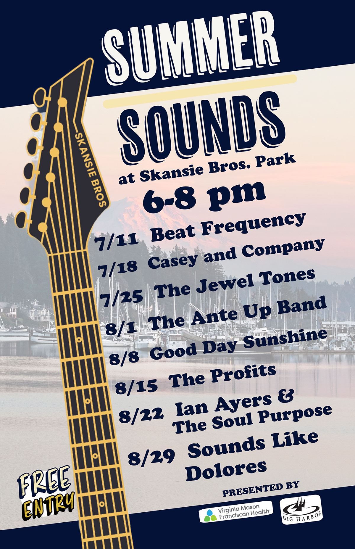 Gig Harbor Summer Sounds at Skansie Brothers Park and Netshed in Gig