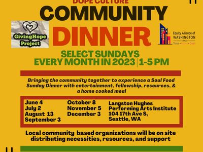 Dope Culture Sunday Soul Community Dinner Series