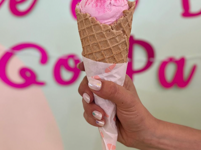 Toast to the premiere with a scoop of "Barbie's bubblegum" from <a href="https://everout.com/portland/locations/kates-ice-cream/l40972/">Kate's Ice Cream</a>.