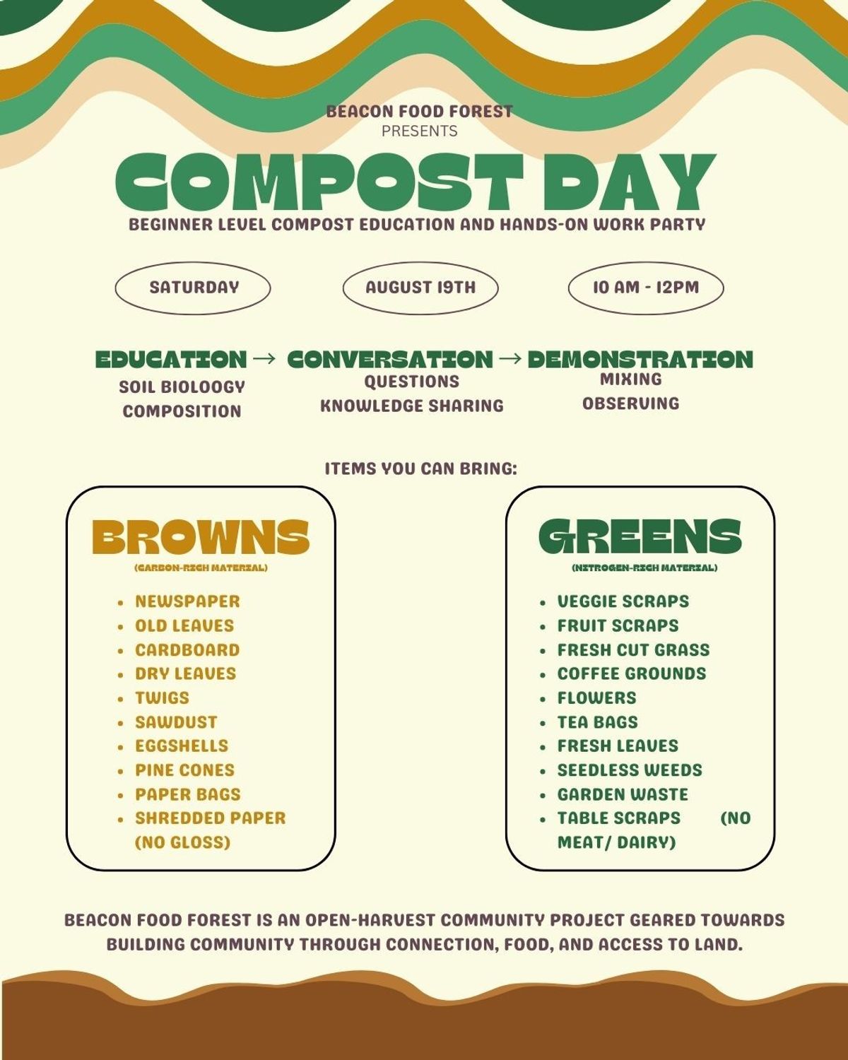 Compost Day at Beacon Food Forest in Seattle, Washington - Saturday ...