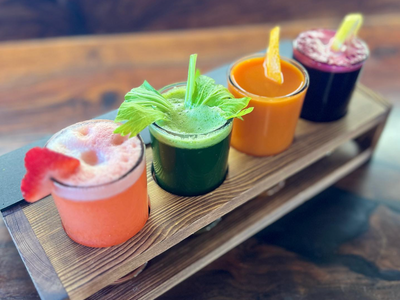 Find juices and smoothies with Latin American flair at <a href="https://everout.com/portland/locations/titas-juice-bar/l43930/">Tita's Juice Bar</a>.